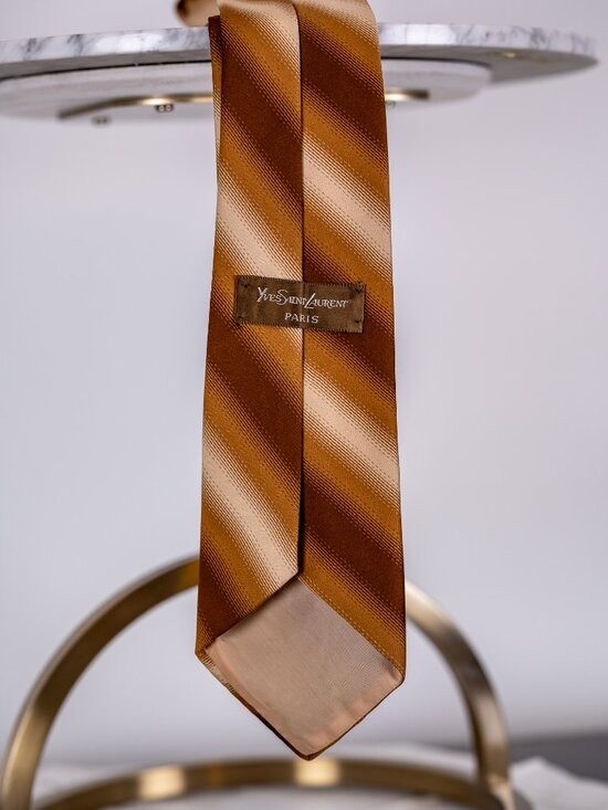 Yves Saint Laurent Other - Yves Saint Laurent (YSL) Silk Tie, Vintage, Hues of Browns, Golds and Yellows.